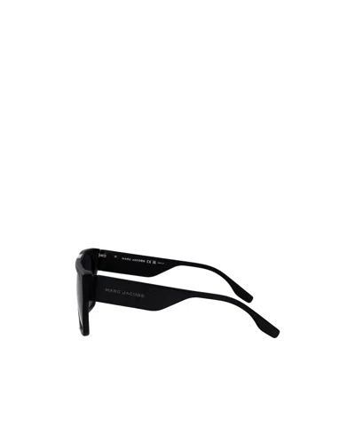 Marc Jacobs Geometric Frame Sunglasses In Black