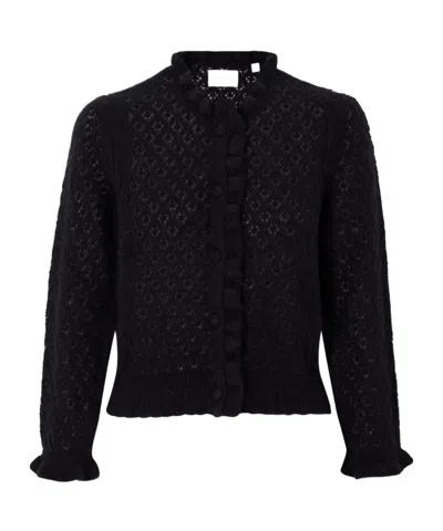 Doen Long-sleeved Cardigan In Black