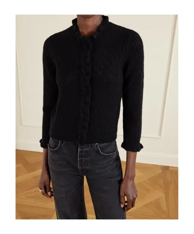 Doen Long-sleeved Cardigan In Black