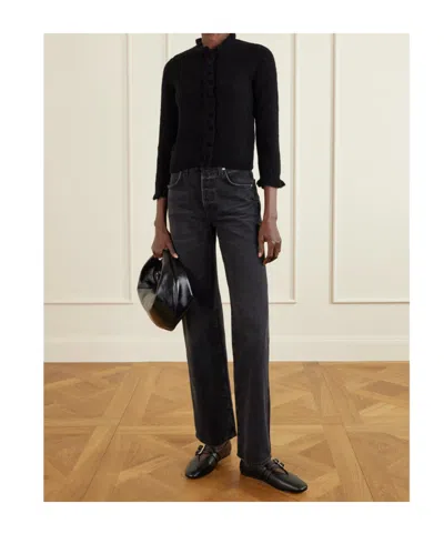 Doen Long-sleeved Cardigan In Black