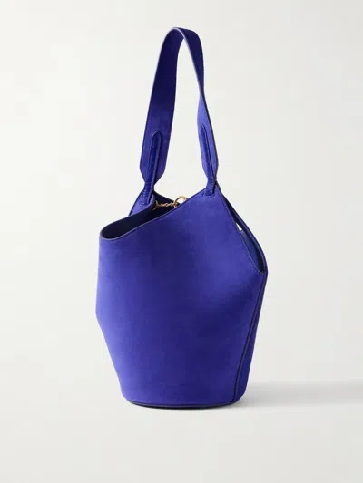 Khaite Lotus Mini Tote In Blue