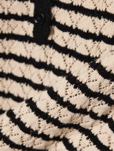 Doen Short Sleeve Knitted Short Sleeve In Brown