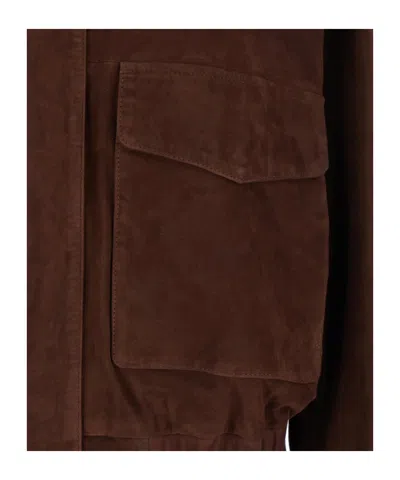 Arma Halti Pocketed Jacket In Brown