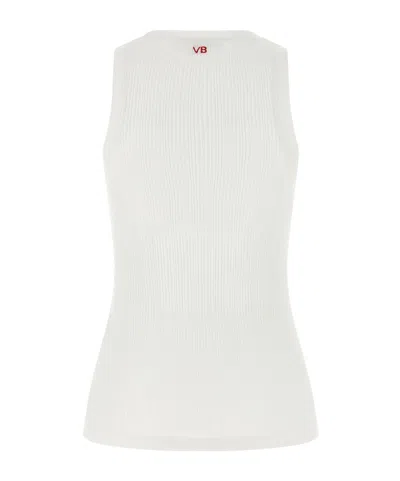 Victoria Beckham 'rib Tank' Top In White