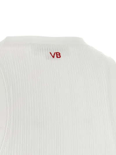 Victoria Beckham 'rib Tank' Top In White