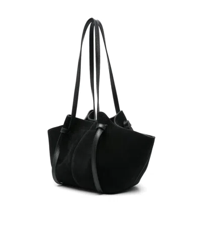 Yuzefi Patchwork Design Single-shoulder Bag In Black