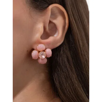 Jennifer Behr Flower-shaped Stud Earrings In Pink