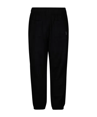 Icecream Elastic Waist Casual Pants In Black
