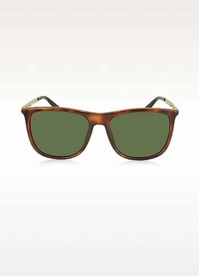 Gucci Square-frame Acetate Sunglasses In Green