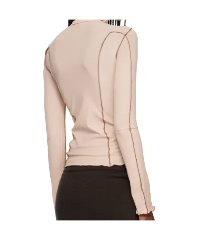 Baserange Pink Omato Turtleneck In Neutral