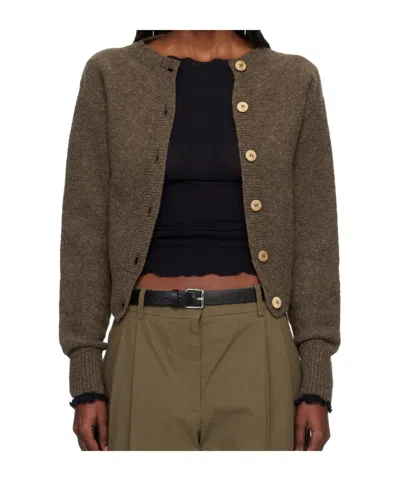 Baserange Long-sleeved Cardigan In Green