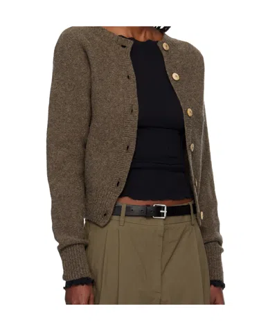 Baserange Long-sleeved Cardigan In Green