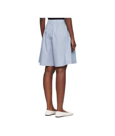 Baserange Elastic Waist Shorts In Blue