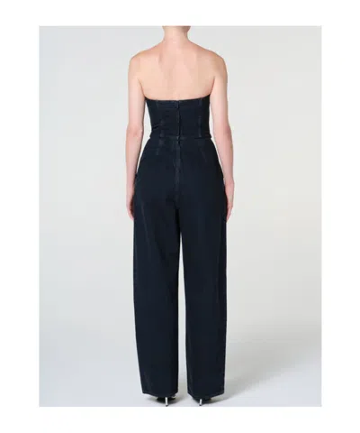Agolde Agyness Strapless Jumpsuit In Illusion In Blue
