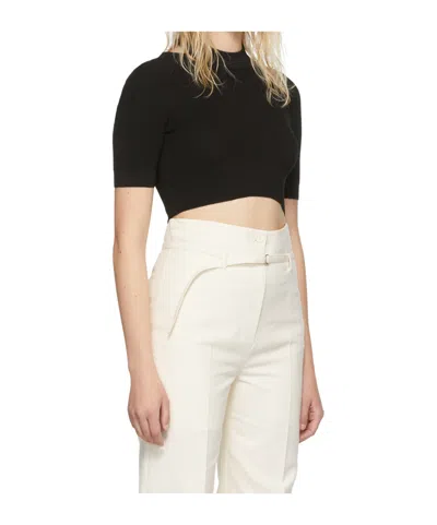 System Rayon T-shirt In Black