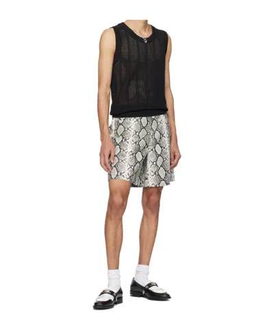 System Crew Neck Knitted Vest In Black