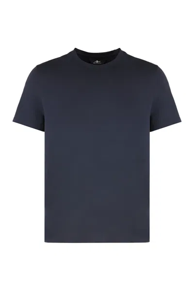 7 For All Mankind Set Of Three Cotton T-shirts In Multi