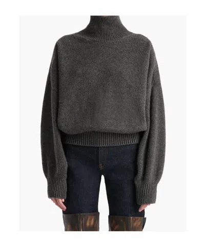 Khaite Willem Cashmere Sweater In Gray