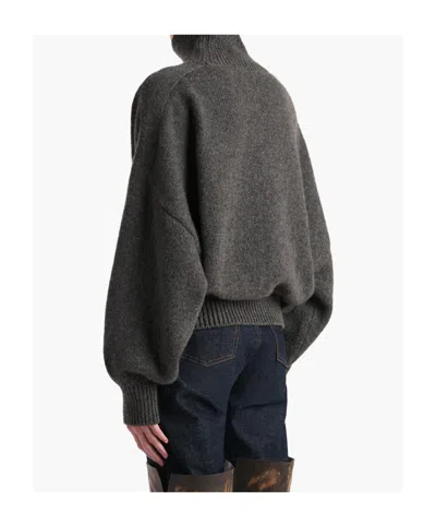 Khaite Willem Cashmere Sweater In Gray
