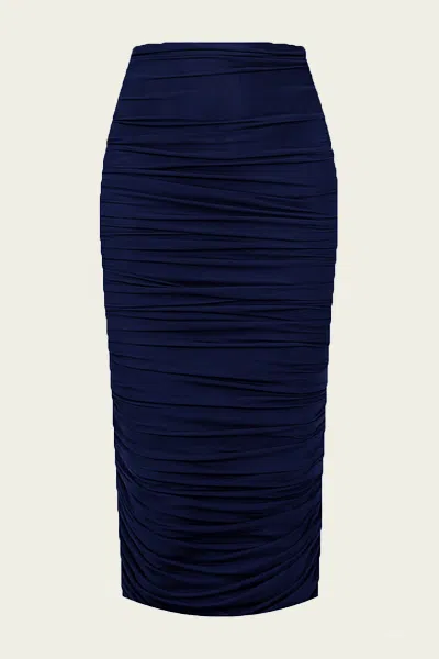 Maygel Coronel Dasos Skirt In Navy Blue In Blue