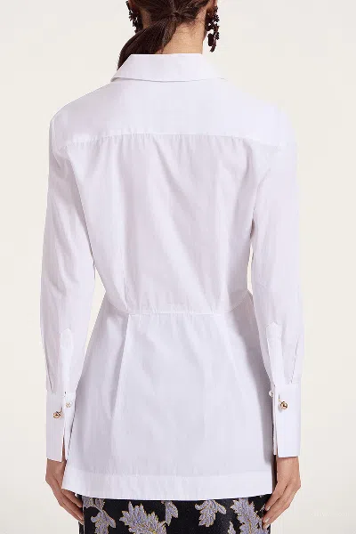 La Doublej Iris Shirt In Solid White In White