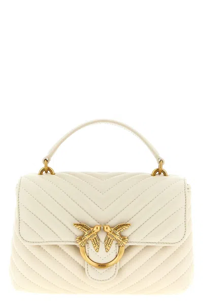 Pinko Mini Lady Love Puff Handbag In Neutral