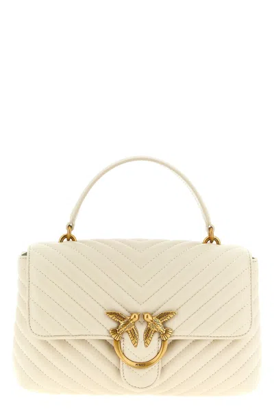 Pinko Classic Love Bag Puff Handbag In Neutral