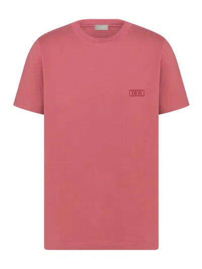 Dior Sea Island Pink Cotton Jersey T-shirt In Pink