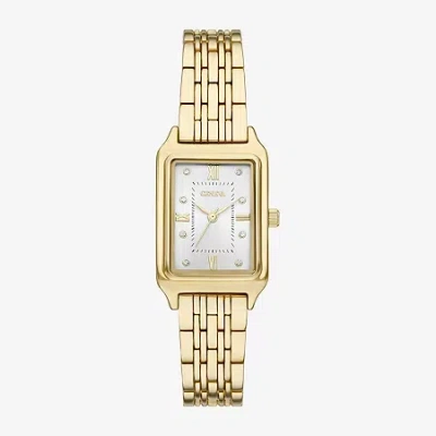 Geneva Womens Crystal Accent Gold Tone Bracelet Watch Fmdjm300 In Gold