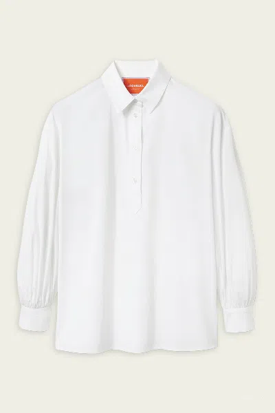 La Doublej Poet Shirt In Solid White In White