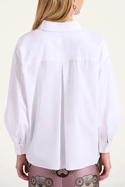 La Doublej Poet Shirt In Solid White In White