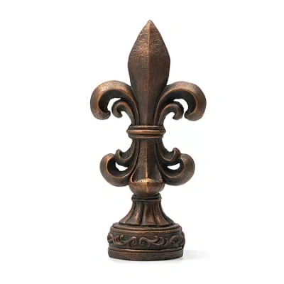 Glitzhome 27.25" Mgo Bronze Garden Statue Figurine In Brown