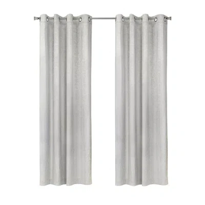 Habitat Bristol Grommet Top Blackout Single Curtain Panel In White