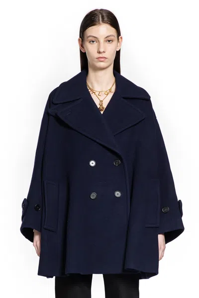 Chloé Chloe Double-breasted Wool-blend Jacket In Black
