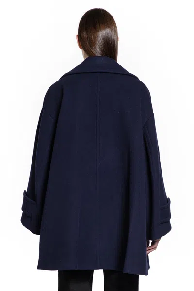 Chloé Chloe Double-breasted Wool-blend Jacket In Black