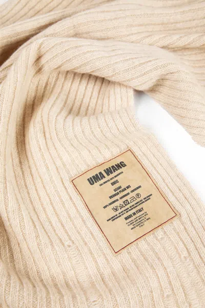 Uma Wang Cashmere Scarf In Brown