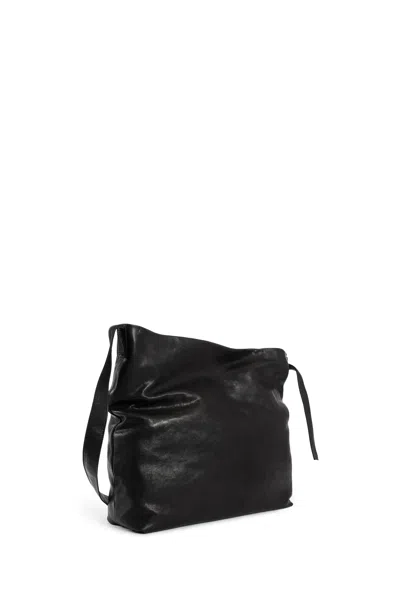 Ann Demeulemeester Man Black Shoulder Bags In Black