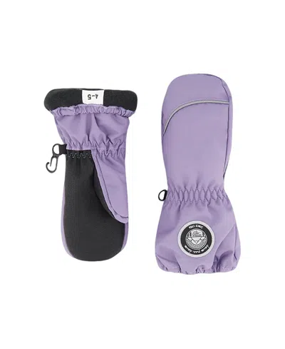 Deux Par Deux Girls' Winter Mittens Play - Baby, Little Kid, Big Kid In Purple