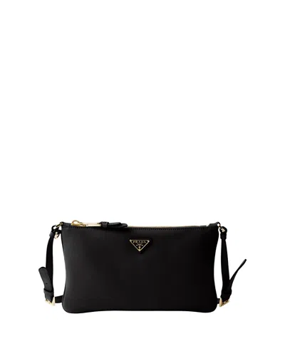 Prada Leather Pouch In Black