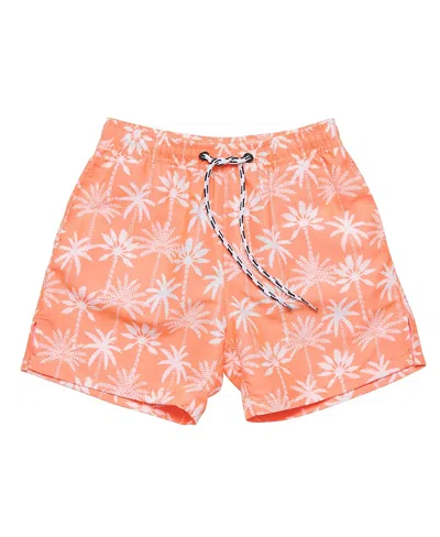 Snapper Rock Boys' Cali Palms Recycled Swim Short - Little Kid, Big Kid In Orange