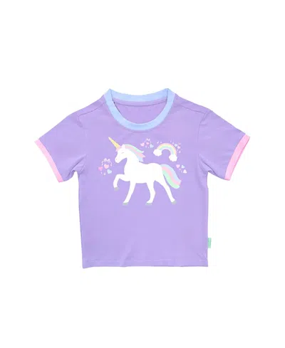 Bits & Bows Unisex Reindeer Games Crewneck Long Sleeve T-shirt - Little Kid, Big Kid In Purple