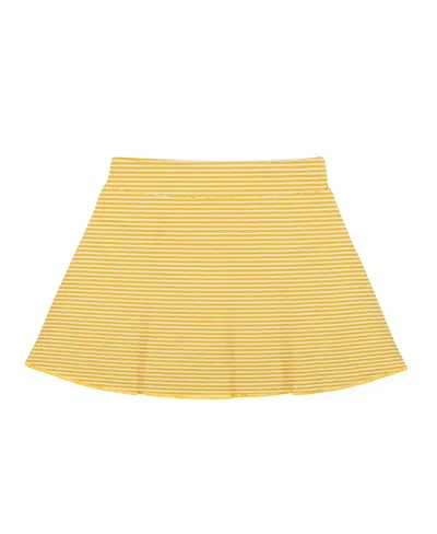 Snapper Rock Girls' Sunshine Stripe Swim Skirt - Little Kid, Big Kid In Yellow