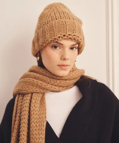 Naadam Lofty Alpaca Scarf In Brown