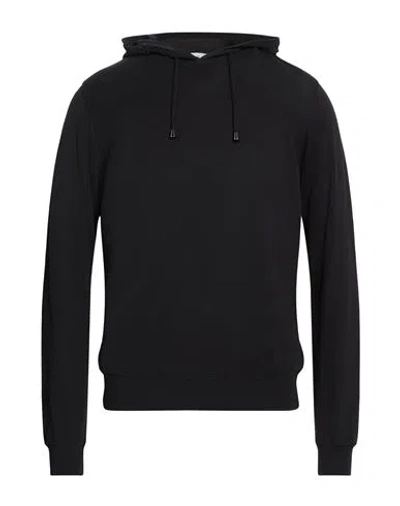 Filippo De Laurentiis Man Sweatshirt Black Size 48 Cotton In Black