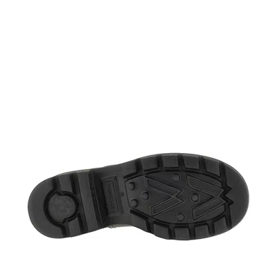 Moncler Drawstring Embosssed-logo Rain Boots In Black