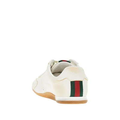 Gucci Women Leather Sneakers In Neutral