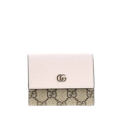 Gucci 'gg Marmont' Mini Wallet In White