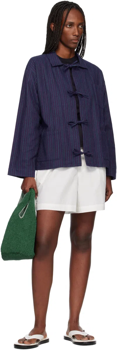 Baserange Navy Limber Shirt In Multi