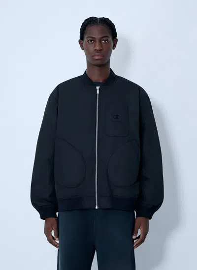 Champion Nowhere University Bomber Jacket In Black