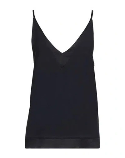 Seventy Venezia Woman Top Midnight Blue Size 8 Acetate, Viscose In Blue